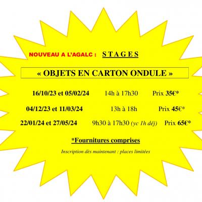 Stages carton ondul 